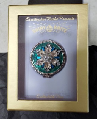 Christopher Radko Shiny Brite Trinket Box Ornament MIB