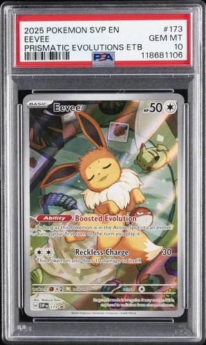 2025 POKEMON SVP EN-SV BLACK STAR PROMO #173 EEVEE PSA 10