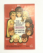 Vintage 1965 Mattel Barbie  THE WORLD OF BARBIE FASHIONS 4 INSERT BOOKLET  EXC