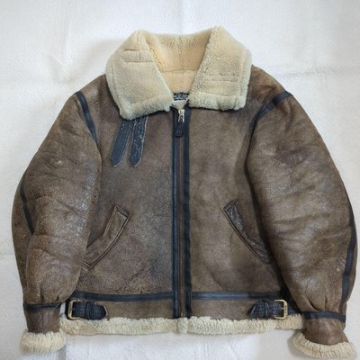 AVIREX B-3 Flight Jacket Sheep Leather Size 40  Used