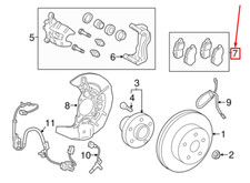LEXUS RX AL20 Bremsbeläge vorne 044650E040 04465-0E040 NEU ORIGINAL