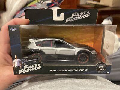 Jada Fast and Furious Brian's Subaru Impreza WRX Sti Silver Black