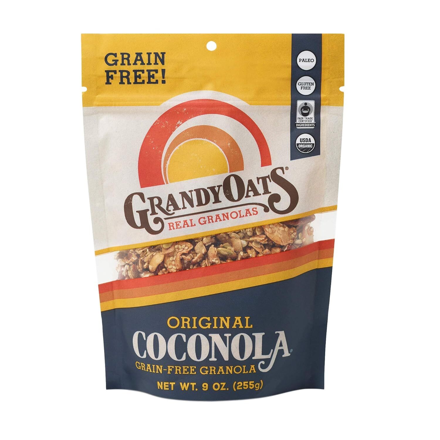 Grandyoats Органическая гранола без содержания зерна Original Coconola 9 унций