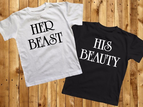 HIS BEAUTY HER BEAST MATCHING T-SHIRTS 