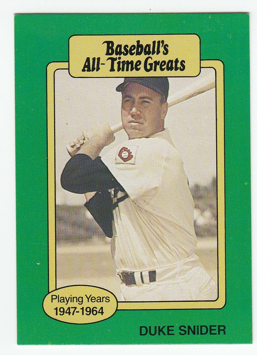 MLB ヤンキースレジェンド　カード Duke Snider Baseball All-Time Greats ML Baseball Trading Card