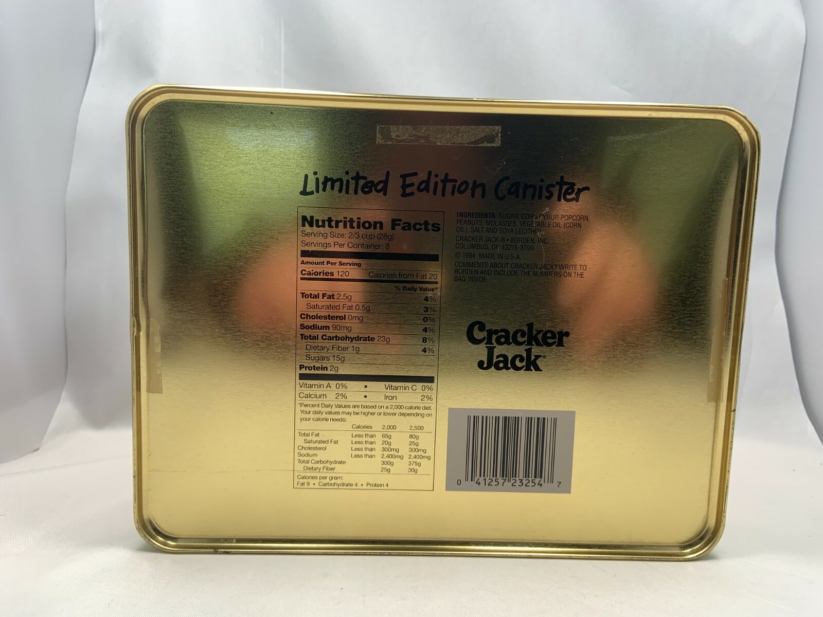 Cracker Jack 1994 Limited Edition Canister Tin eBay