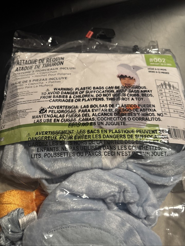 Shark Attack InfantToddler Halloween Costume eBay