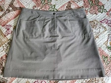 Cutter & Buck Womens Golf Tennis Skort  Pockets Stretch Skirt Gray Size 12