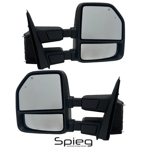 Pair Side Mirror for 2021-2024 FORD F-150 F150 with Power Heated BSM Towing Type
