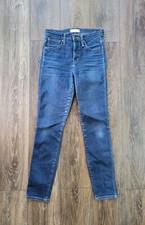 Madewell Women's Jeans 10" High-Rise Skinny Sz 25 Blue Medium Wash Stretch