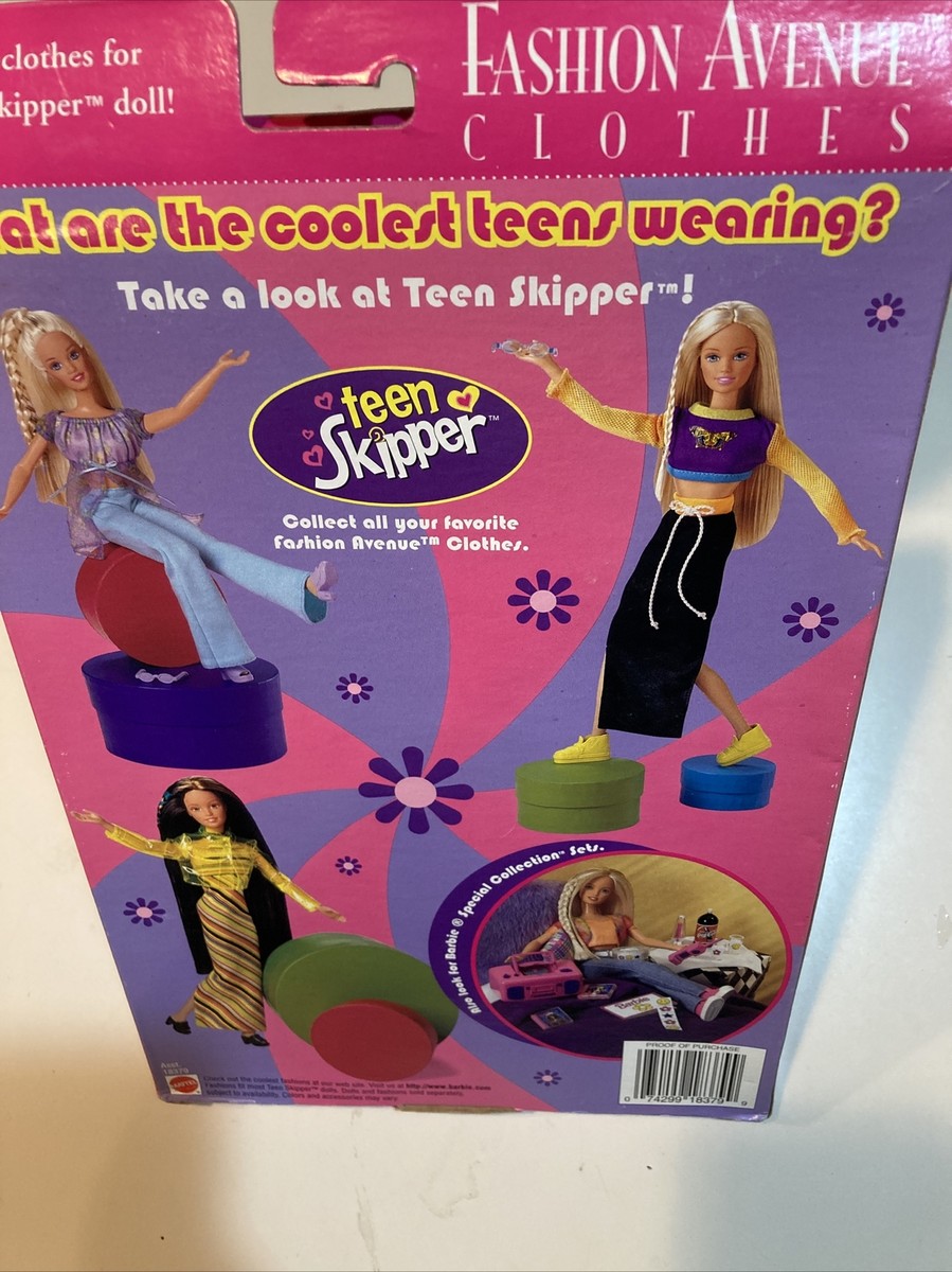 Teen Skipper Fashion Avenue Close Asst. 18379 Mattel ~ New in