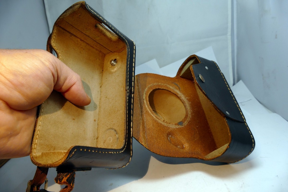 Argus C3 Matchmatic camera leather case black brick Top Grain