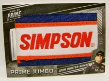 JOHN HUNTER NEMECHEK 1/1 RACE USED GLOVE PATCH NASCAR PANINI PRIME JUMBO 2023