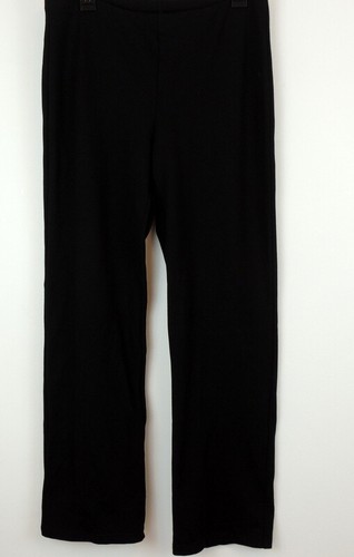 Eileen Fisher Womens M Knit Pants Black 