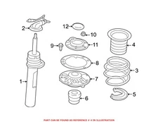 Genuine OEM Front Upper Coil Spring Insulator For Mini 31336852465