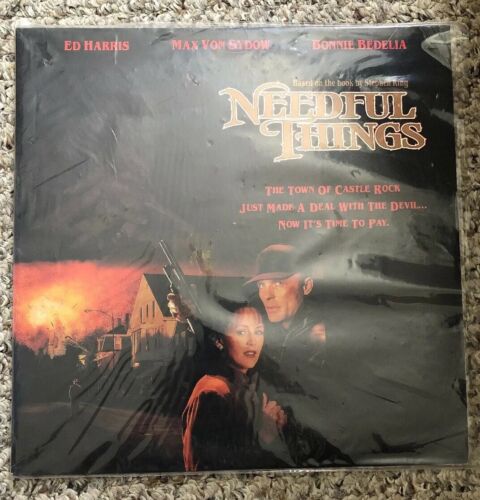 Needful Things Laserdisc Ed Harris Stephen King LD Laser Disc Max Von Sydow 1994 - Picture 1 of 3