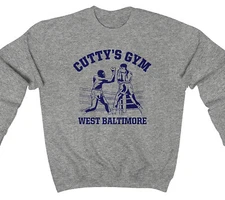 CUTTY'S GYM Wire BOXING Baltimore Barksdale - Long Sleeve T / Crewneck Fleece