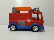 BLIPPI Red Fire Truck Toy with Man Bucket Ladder - no guys