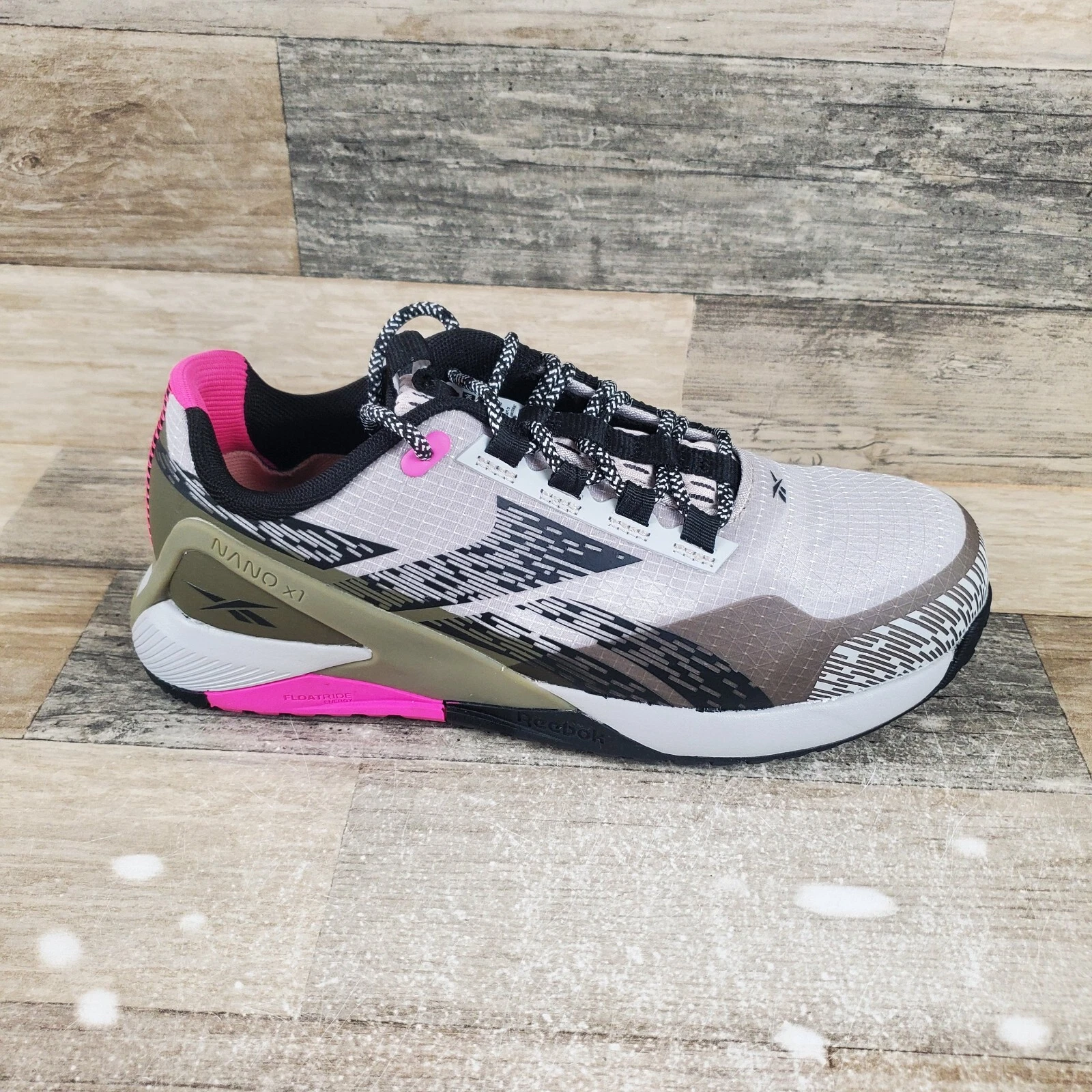 Scarpe da lavoro donna Reebok Nano X1 Adventure taglia 7 5 W grigio argento scarpe da ginnastica comp toe