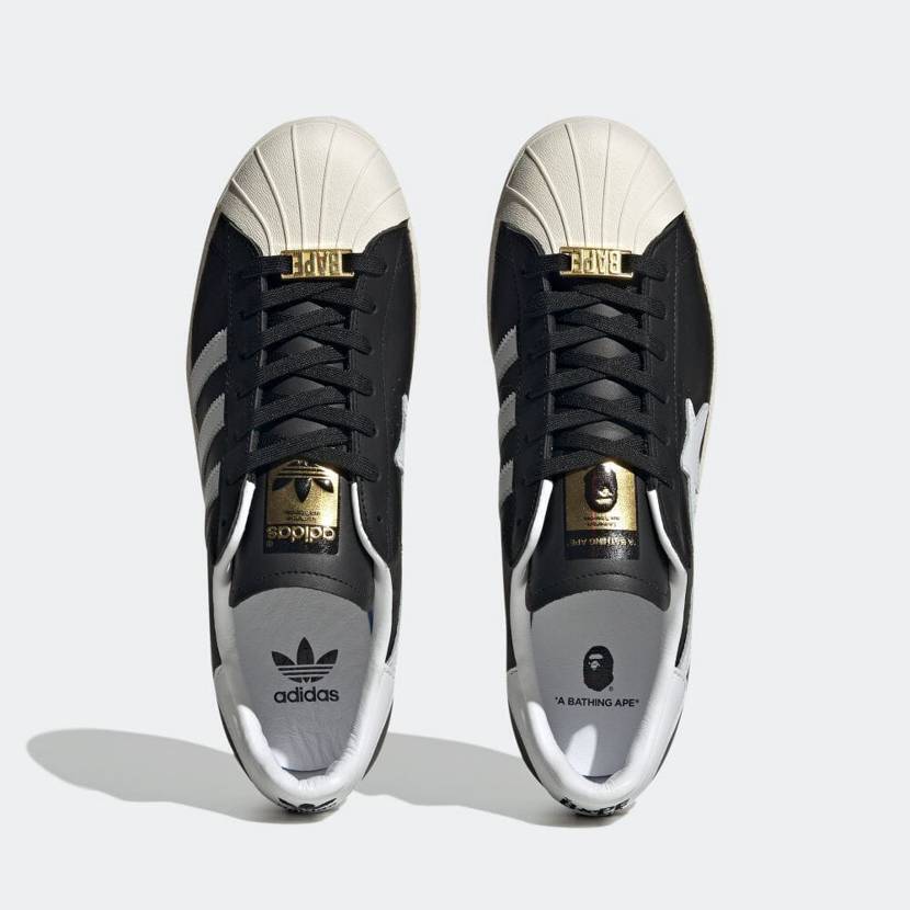 Adidas x BAPE Superstar 80s Core Black Off White IF2385 Adidas x BAPE Superstar 80s Core Black Off White IF2385