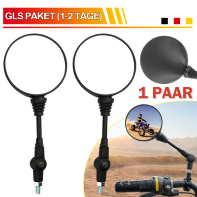 1 Paar Motorrad 360° Gewinde Spiegel Rückspiegel Klappbarer Motorradspiegel M10