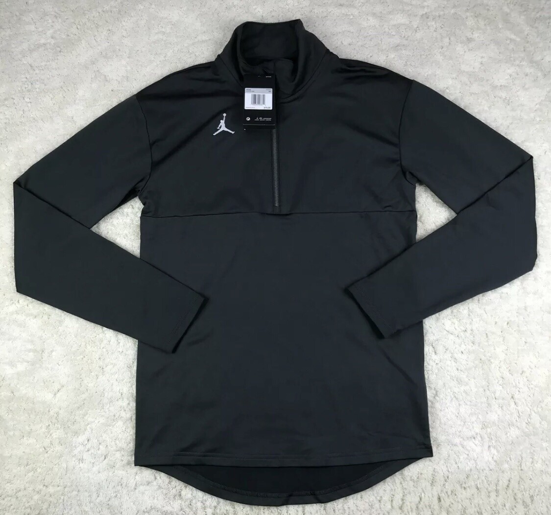 Jordan Men's Team 1/4 Zip Top CJ1127-060 Anthracite / White Jordan Men's Team 1/4 Zip Top CJ1127-060 Anthracite / White