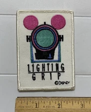 Walt Disney MGM Studios Lighting Grip Souvenir Embroidered Patch Badge