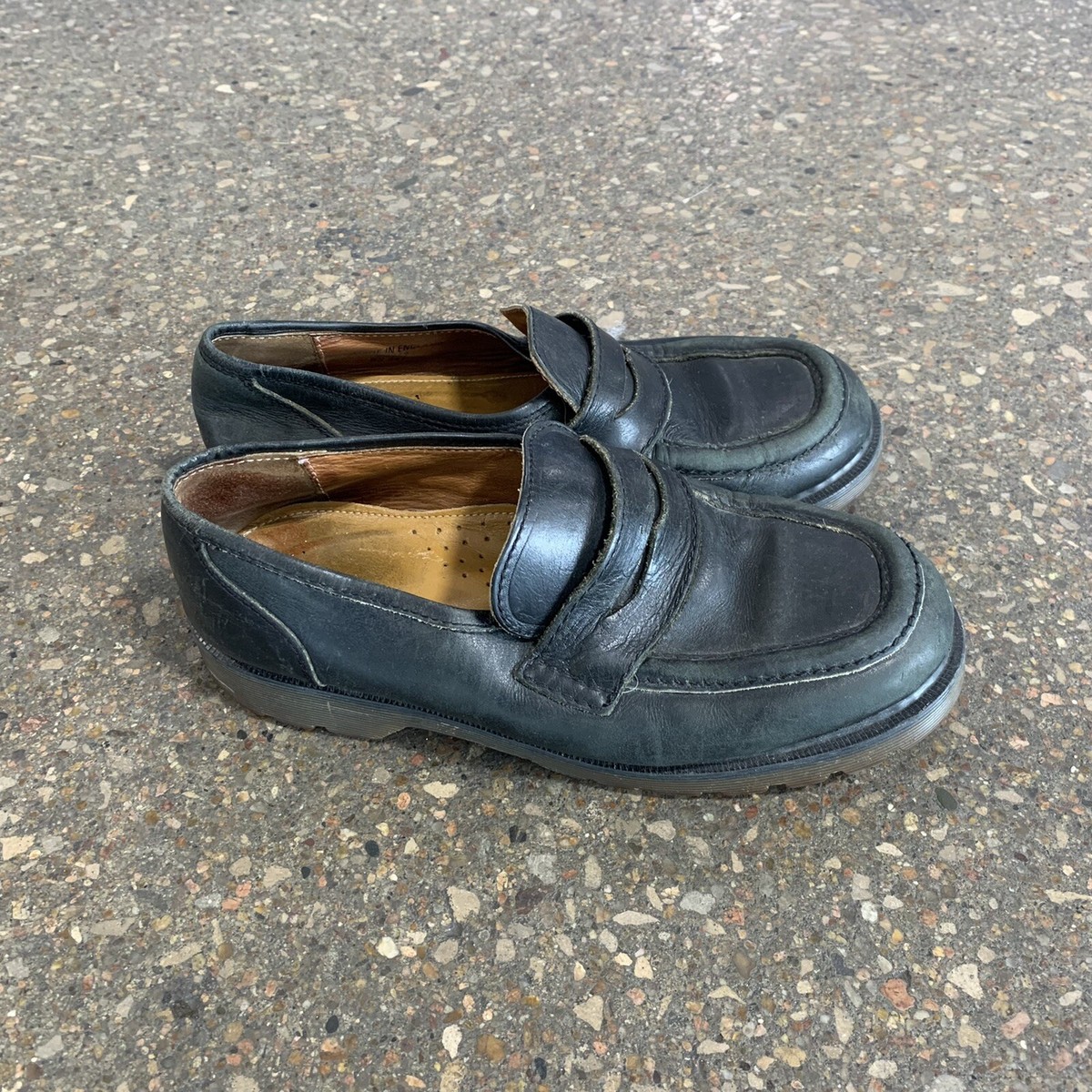 Vintage Dr. Martens 8243 Slip On Chunky Loafers Men Size 8 Black