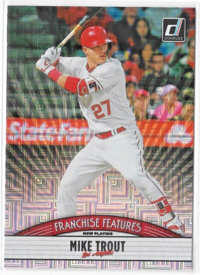 2019 Donruss Franchise Features Vector #15   Mike Trout & Jo Adell, L.A. Angels
