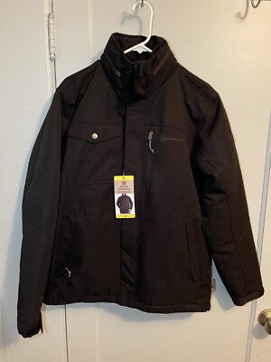 NWT Rugged Elements Mens Waterproof Wind Resistant Tech Canvas Jacket Size Small