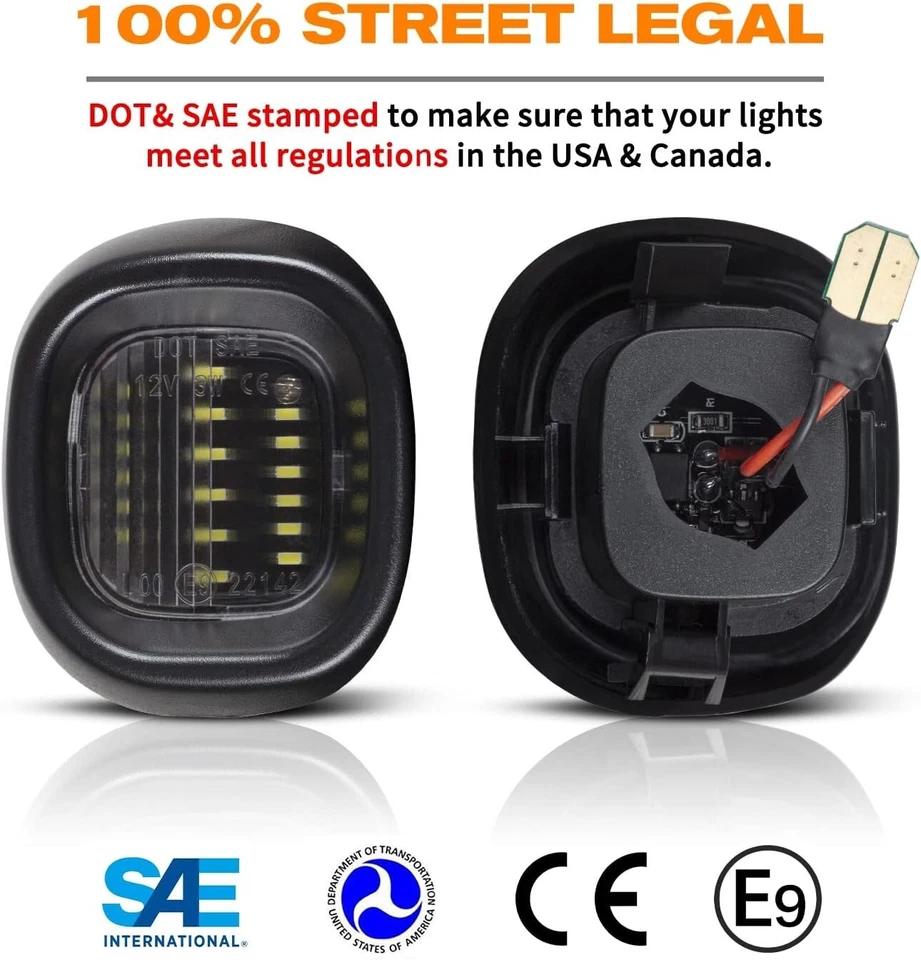 For Chevy S10 GMC Sonoma Blazer Jimmy SMD LED License Plate Light Tag Lamp Foto 4 de 4