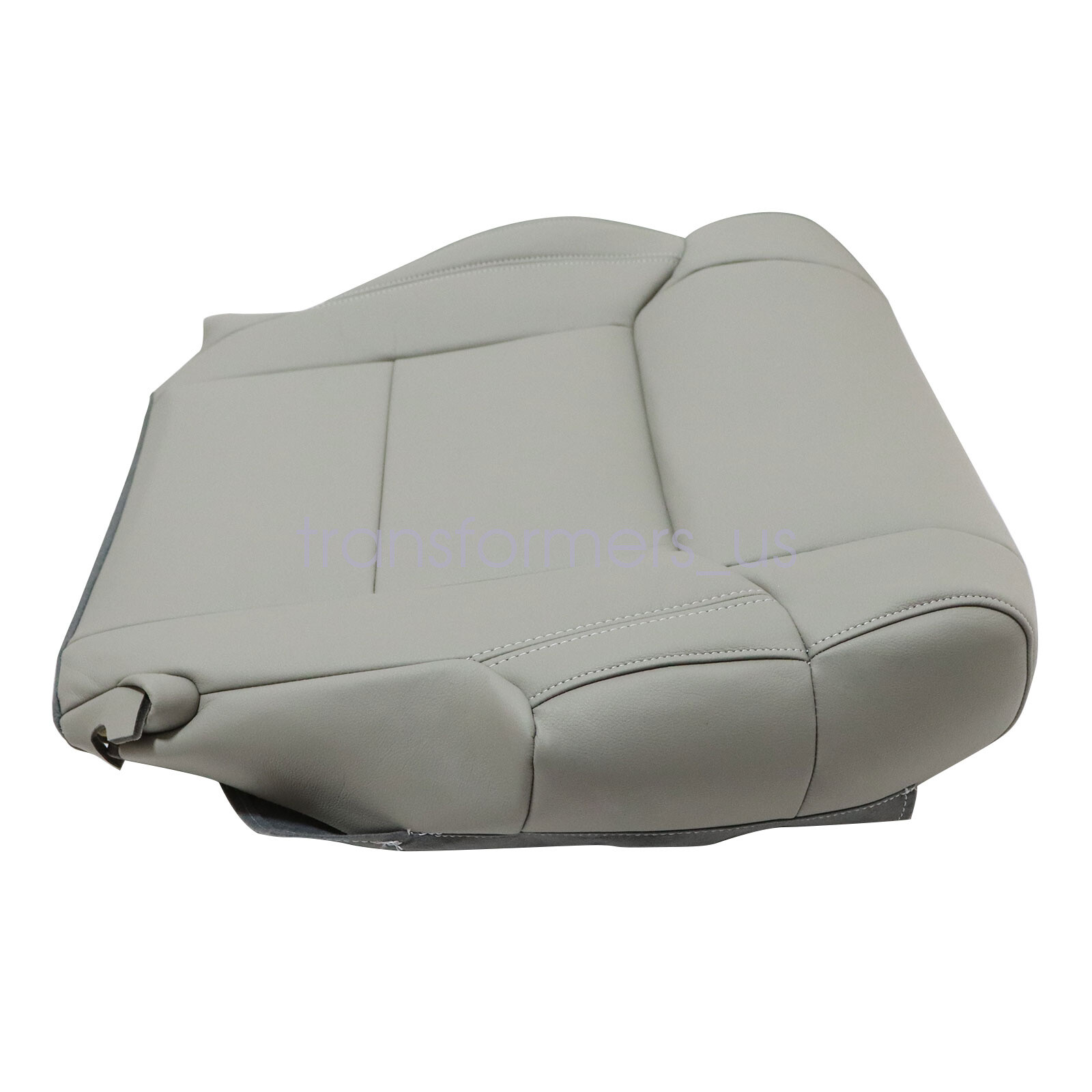 For 2014 to 2020 Toyota Tundra Driver Bottom Replacement Leather Seat Cover Gray