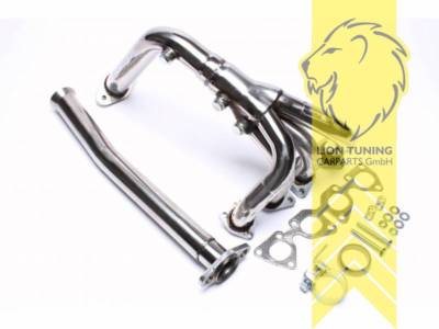 Edelstahl Fächerkrümmer für Peugeot 206 206CC Cabrio SW Break 1.4 und 1.6 16V