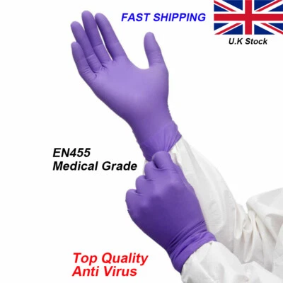Disposable Gloves Nitrile Powder/Latex Free Multi Sizes for Personal Protection