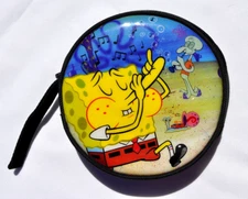 Vintage 2003 SpongeBob SquarePants Squidward Gary Zippered 24 CD Case Holder
