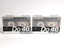 SEALED x 4 SONY Do 46 Type II High Position Audio Cassette Tape MADE in JAPAN