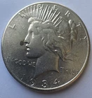 1934-S Peace Dollar Better Date San Francisco Mint Silver Dollar Raw Coin
