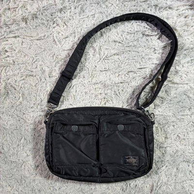 #ad PORTER Yoshida Tanker Shoulder bag croossbodybag Black Made in Japan Authentic $78.00