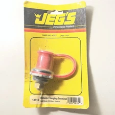 JEG’S Remote Battery Jump Terminal Charging Post “RED” Only New 10315