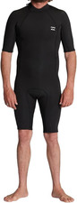 BILLABONG Men's 2/2 ABSOLUTE BZ S/S Spring Suit - BLK - Large - NWT