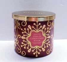 Goose Creek THIS IS CHRISTMAS Large 3-Wick Scented Candle, 14.5 oz