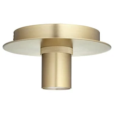 Quorum International 322 Brass 6"W Flush Mount Ceiling Fixture