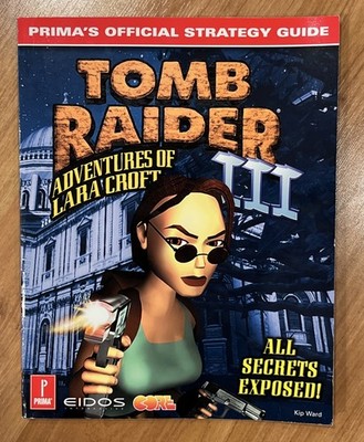 Tomb Raider III 3 Prima's Official Strategy Guide Playstation 1 - PS1 + PC
