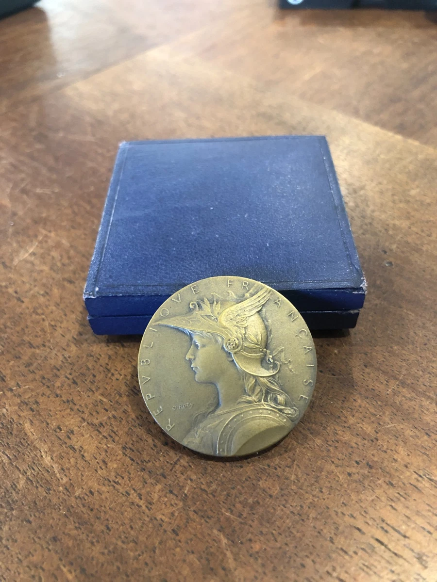 France, Médaille, Marianne casquée, Bronze argenté, SUP