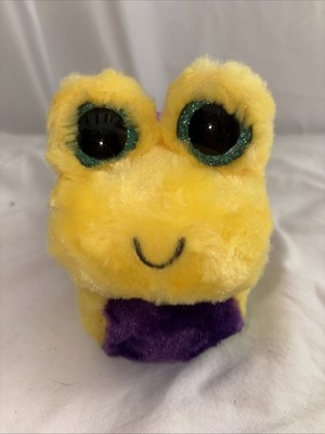 Aurora Yoo Hoo & Friends Yellow & Purple Glitter Snail 5'' Tall Plush Retired