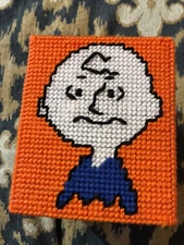 Handmade Charlie Brown Tissue Box Cover / Plastic Craft 