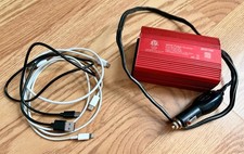 Bestek 300W Power Inverter DC 12V to 110V AC Car Inverter 4.8A Dual USB Bundle