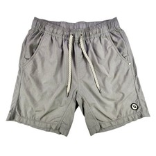Vuori Shorts Mens Medium Gray Athletic 7 Inch Inseam Lined Running Gym Quick Dry