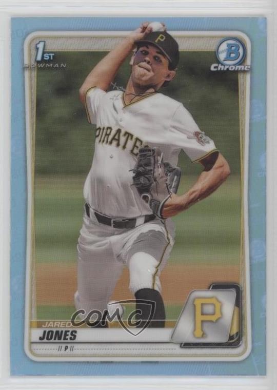 2020 Bowman Draft Chrome Sky Blue Refractor Jared Jones #BD-70 s3g