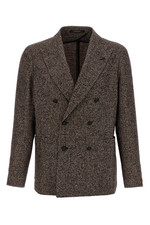 TAGLIATORE Brown Wool Blazer New  Authentic
